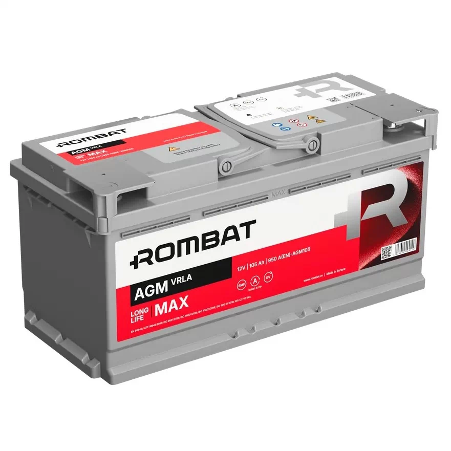 Акумулятор Rombat AGM 105Ah 950 A (0) Start-Stop