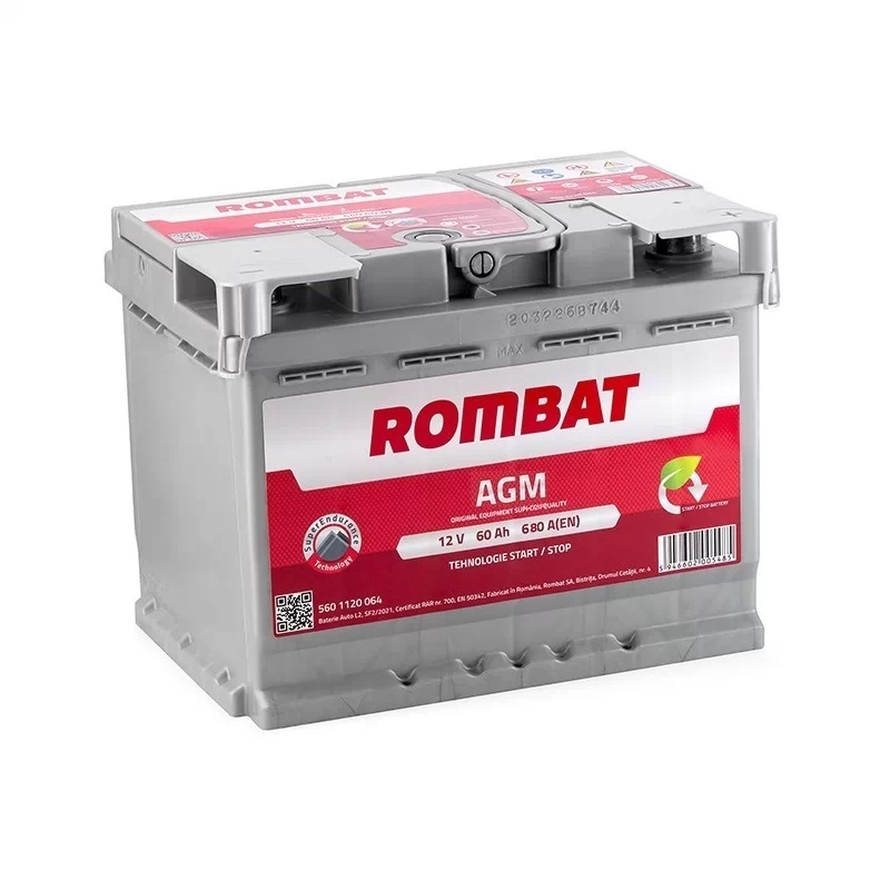Акумулятор Rombat AGM 60Ah 680 A (0) Start-Stop