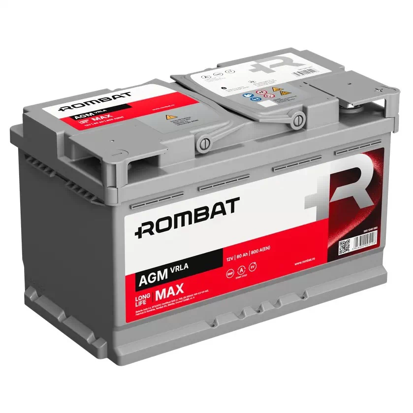 Акумулятор Rombat AGM 80Ah 800 A (0) Start-Stop