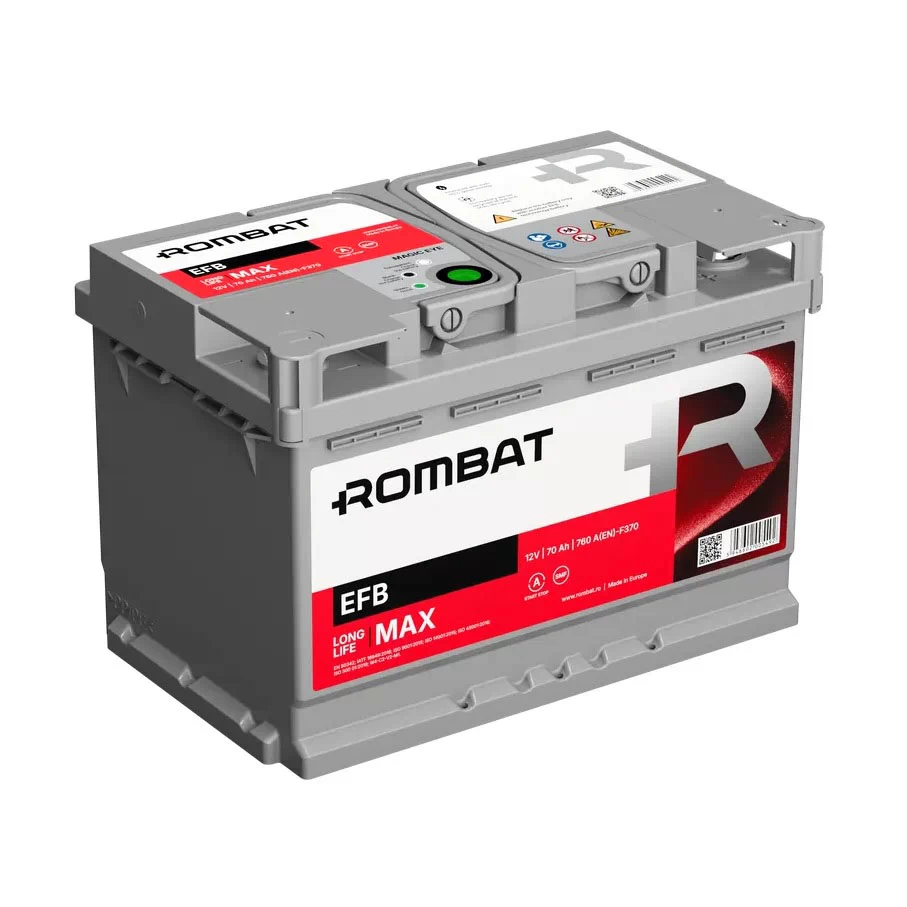 Акумулятор Rombat EFB 70Ah 760 A (0) F370 Start-Stop