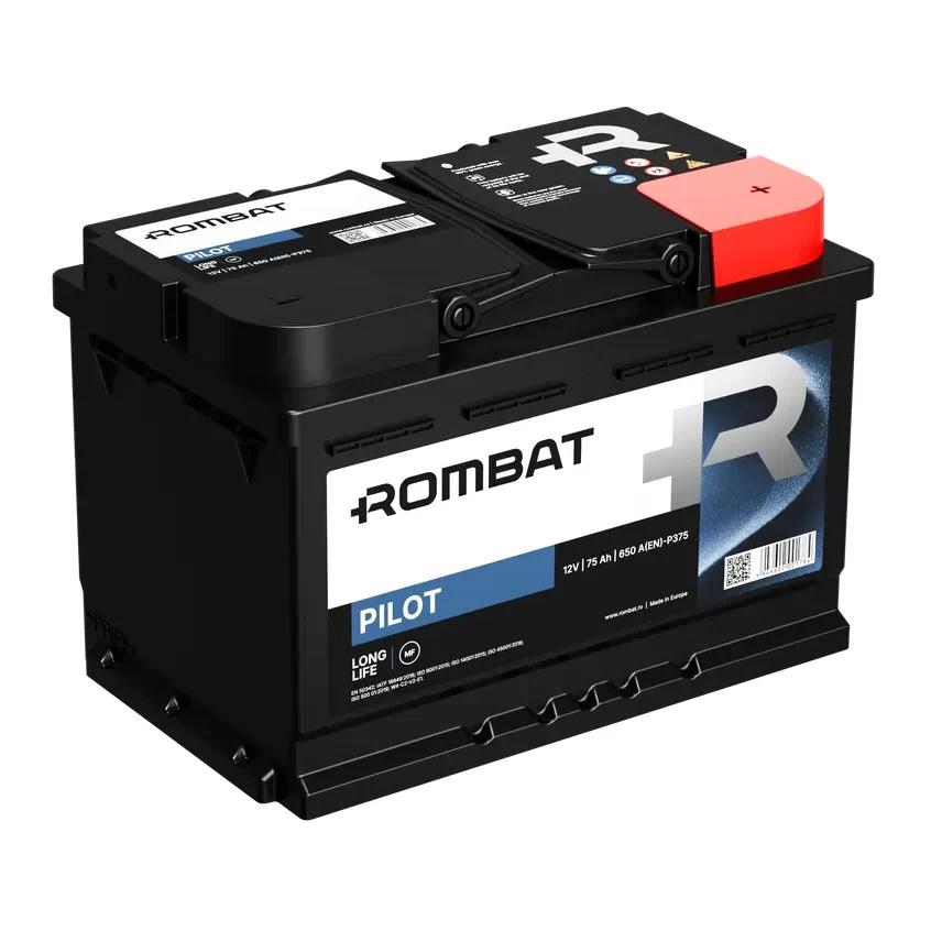 Акумулятор Rombat PILOT 75Ah 700 A  (0) P375 R+