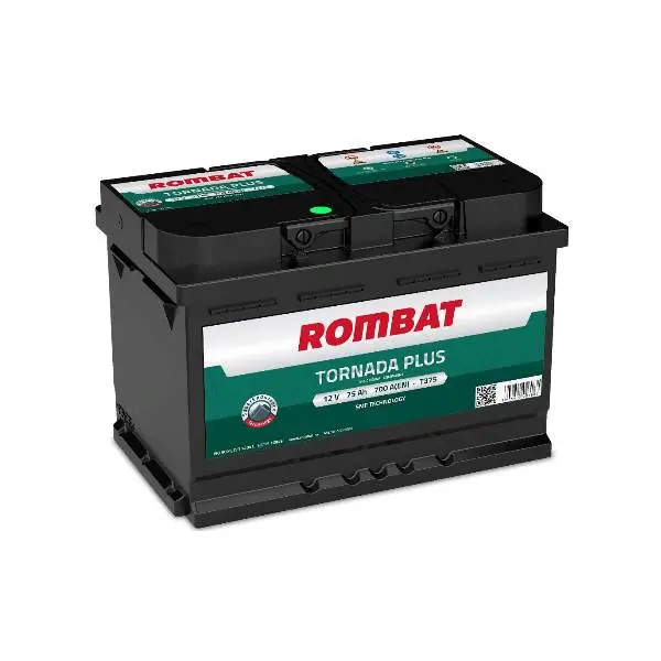 Акумулятор Rombat TORNADA PLUS 75Ah 700 A (0) T375