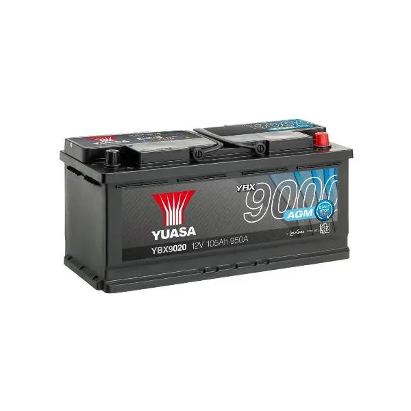 Гелевий акумулятор Yuasa 105Аг AGM Start Stop Plus Battery YBX9020 (0)
