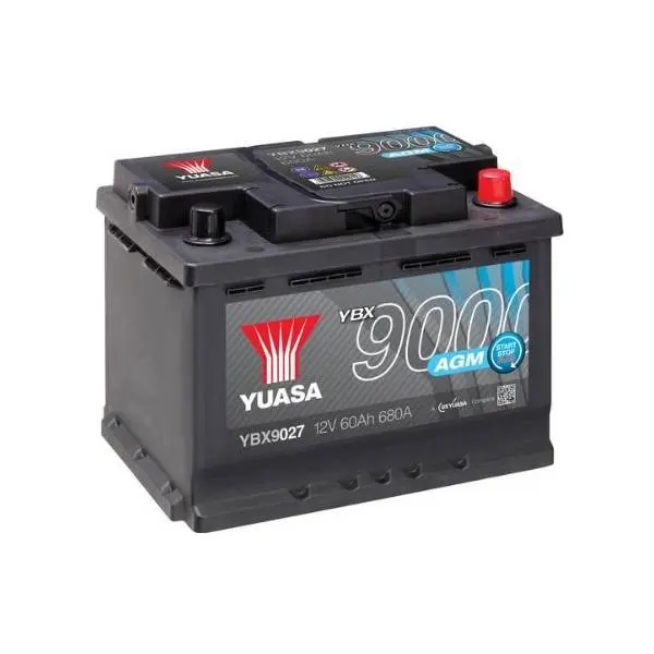 Гелевий акумулятор Yuasa 60Аг AGM Start Stop Plus Battery YBX9027 (0)