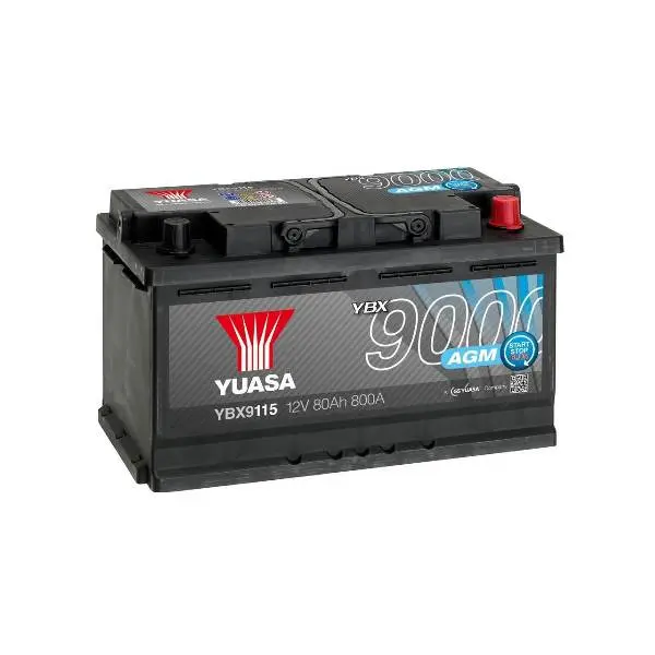 Гелевий акумулятор Yuasa 80Ah AGM Start Stop Plus (0) YBX9115