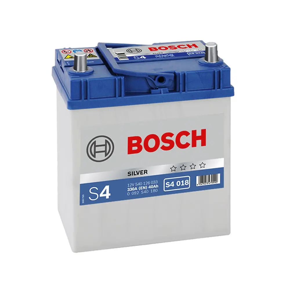 Акумулятор Bosch 40Ah S4 Silver (1) 330A Asia 0092S40190 тонка клема