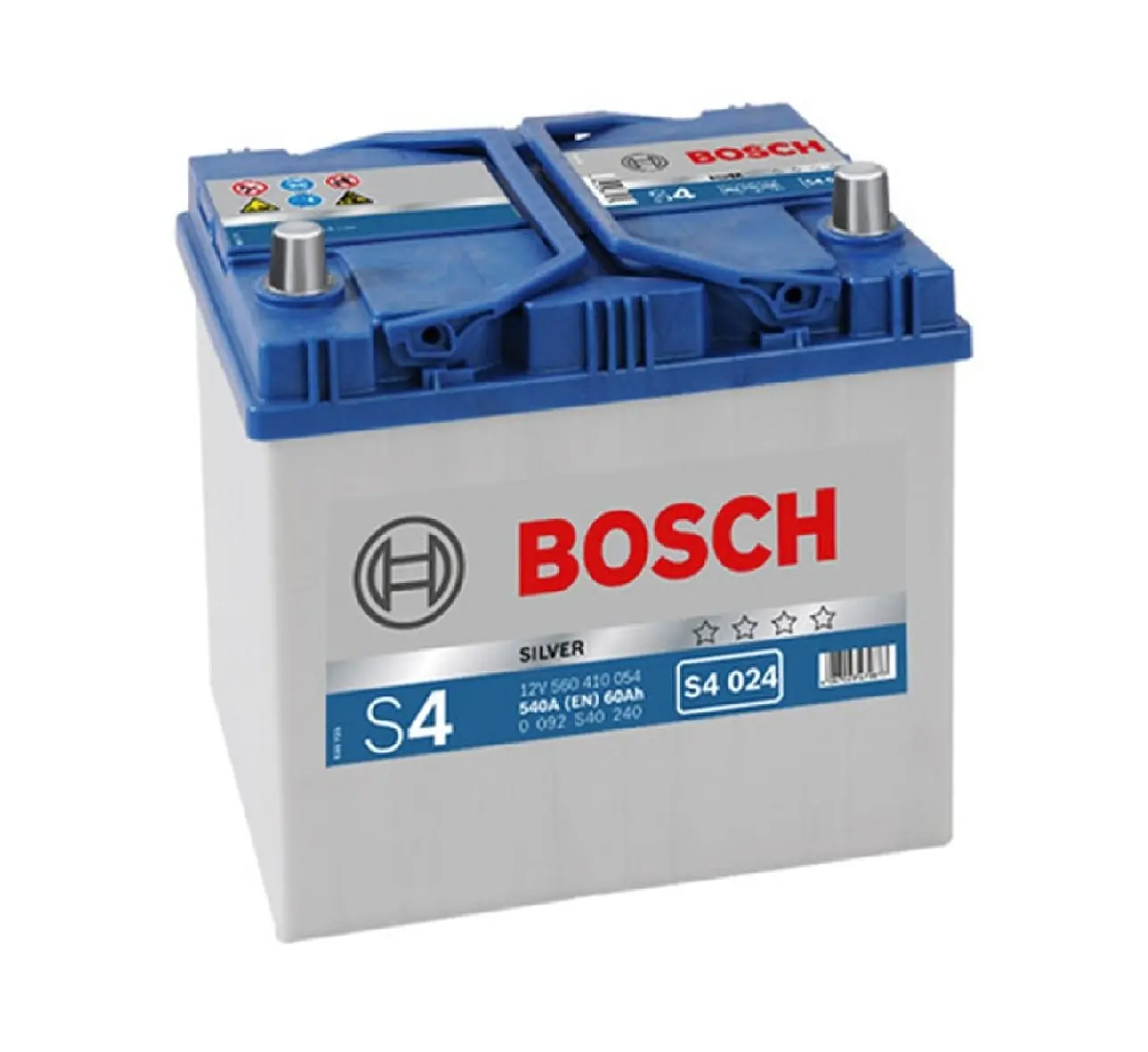 Акумулятор Bosch 60Ah S4 Silver (0) 540A Asia 0092S40240
