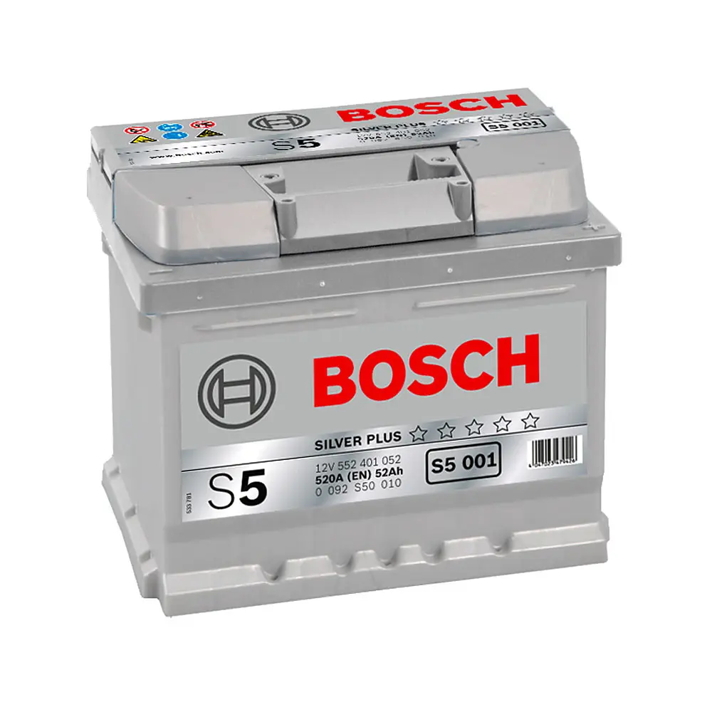 Акумулятор Bosch 52Ah S5 Silver (0) 520A 0092S50010