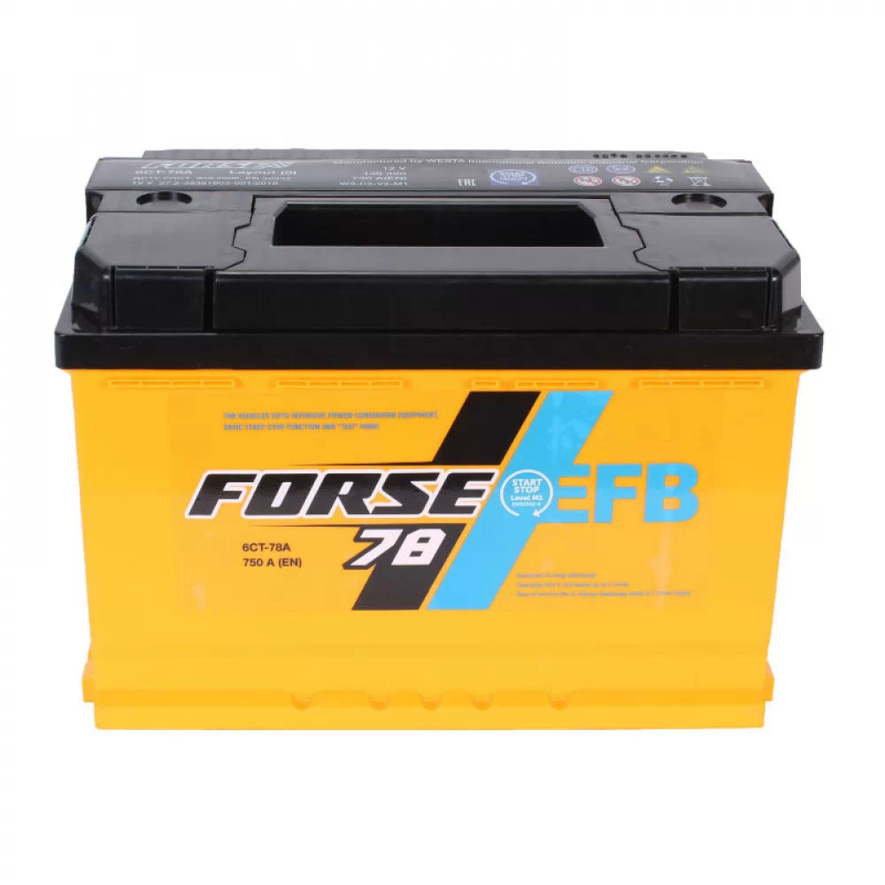 Акумулятор Forse Start-Stop EFB 78Аh 750A
