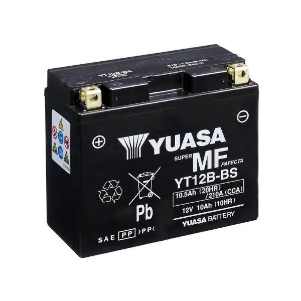 Мото акумулятор Yuasa 10,5 Ah MF VRLA (сухозаряджений)