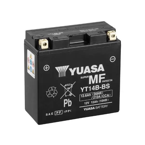 Мото акумулятор Yuasa 12,6 Ah MF VRLA (сухозаряджений)