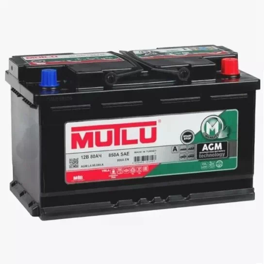 Акумулятор Mutlu AGM 80Ah 800A (0) Start-Stop