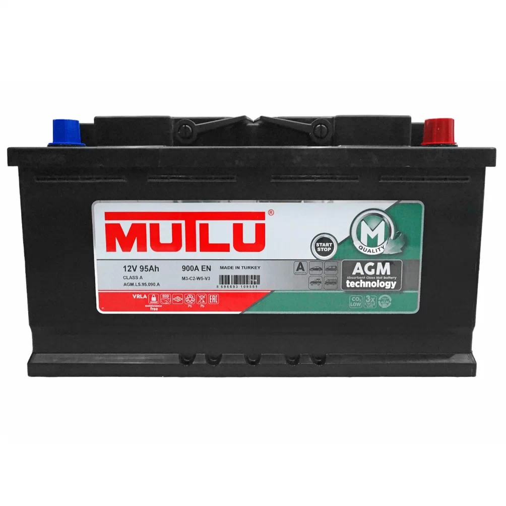 Акумулятор Mutlu AGM 95Ah 900A (0) Start-Stop