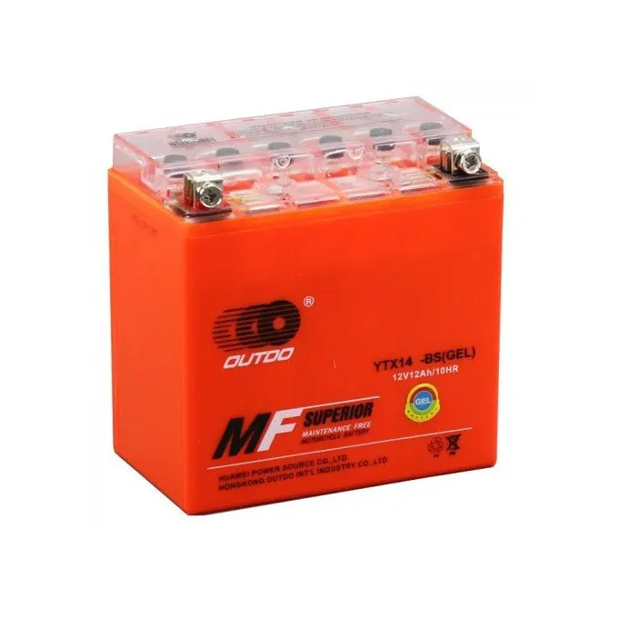 Мото акумулятор Outdo 12 Ah YTX14-BS (GEL)