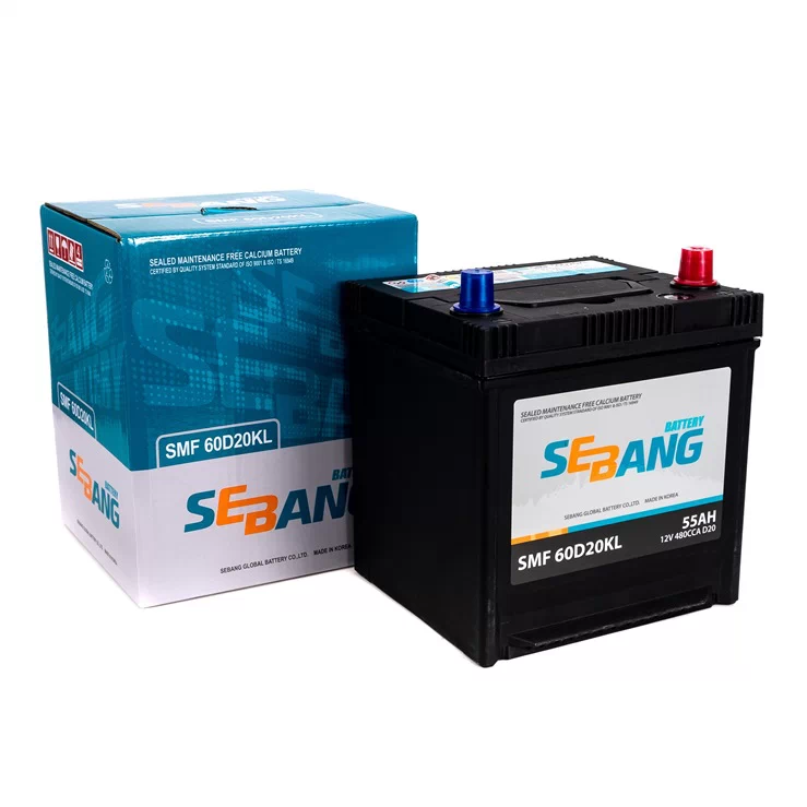 Акумулятор Sebang 55 Ah 480A SMF 60D20KL