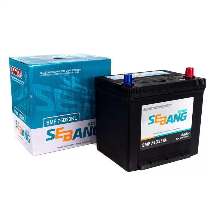 Акумулятор Sebang 65 Ah 580A SMF 75D23KL