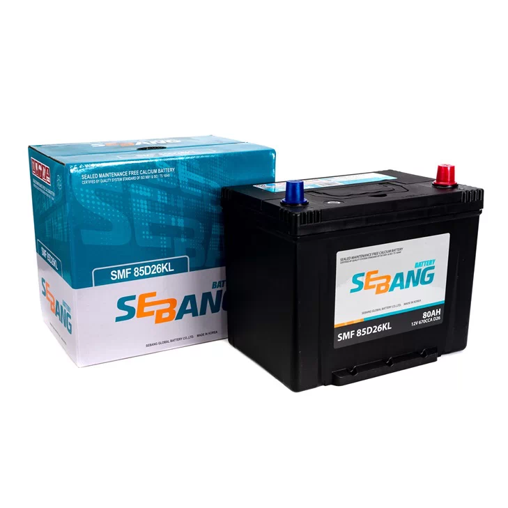 Акумулятор Sebang 80 Ah 670A SMF 85D26KL