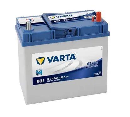 Акумулятор Varta Blue Dynamic 45Ah (0) Asia 330A (B31) тонка клема 545155033