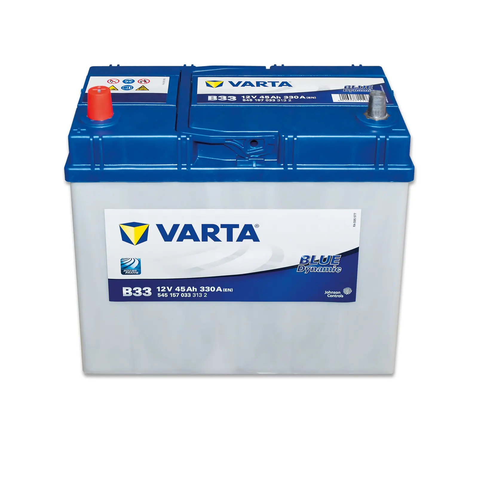 Акумулятор Varta Blue Dynamic 45Ah (1) Asia 330A (B33) тонка клема 545157033