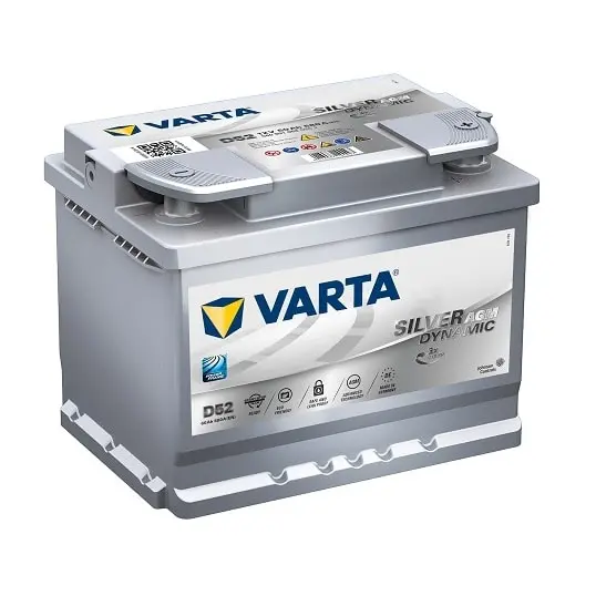 Гелевий акумулятор Varta AGM Silver Dynamic 60Ah 680A (D52) 560901068