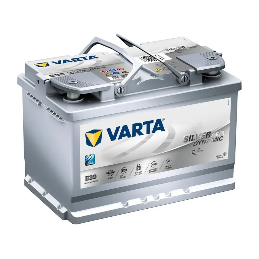 Гелевий аккумуляторр Varta AGM Silver Dynamic 70Ah 760A (E39) 570901076