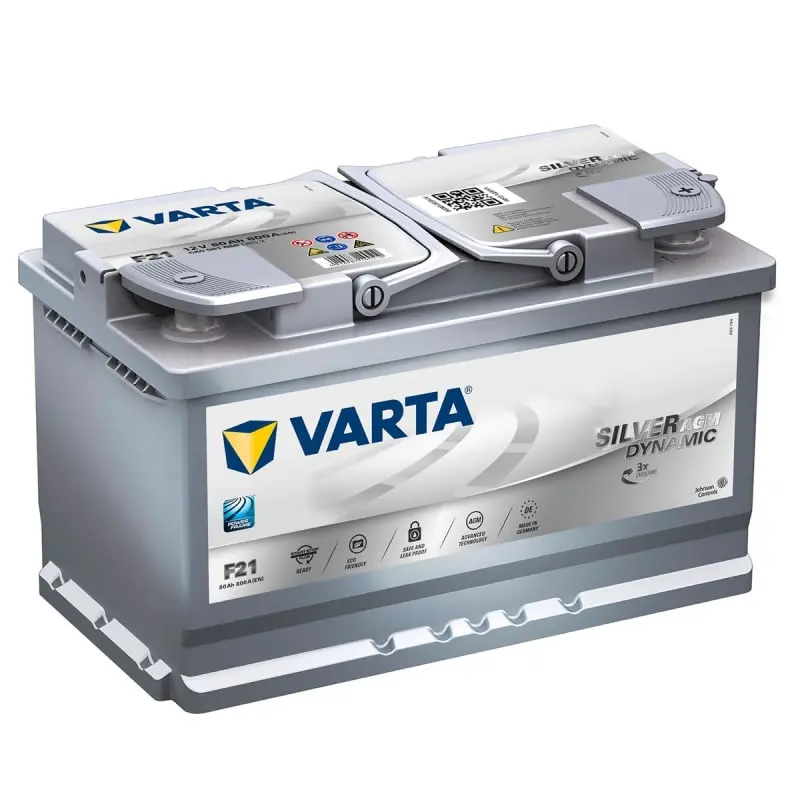 Гелевий акумулятор Varta AGM Silver Dynamic 80Ah 800A (F21) 580901080