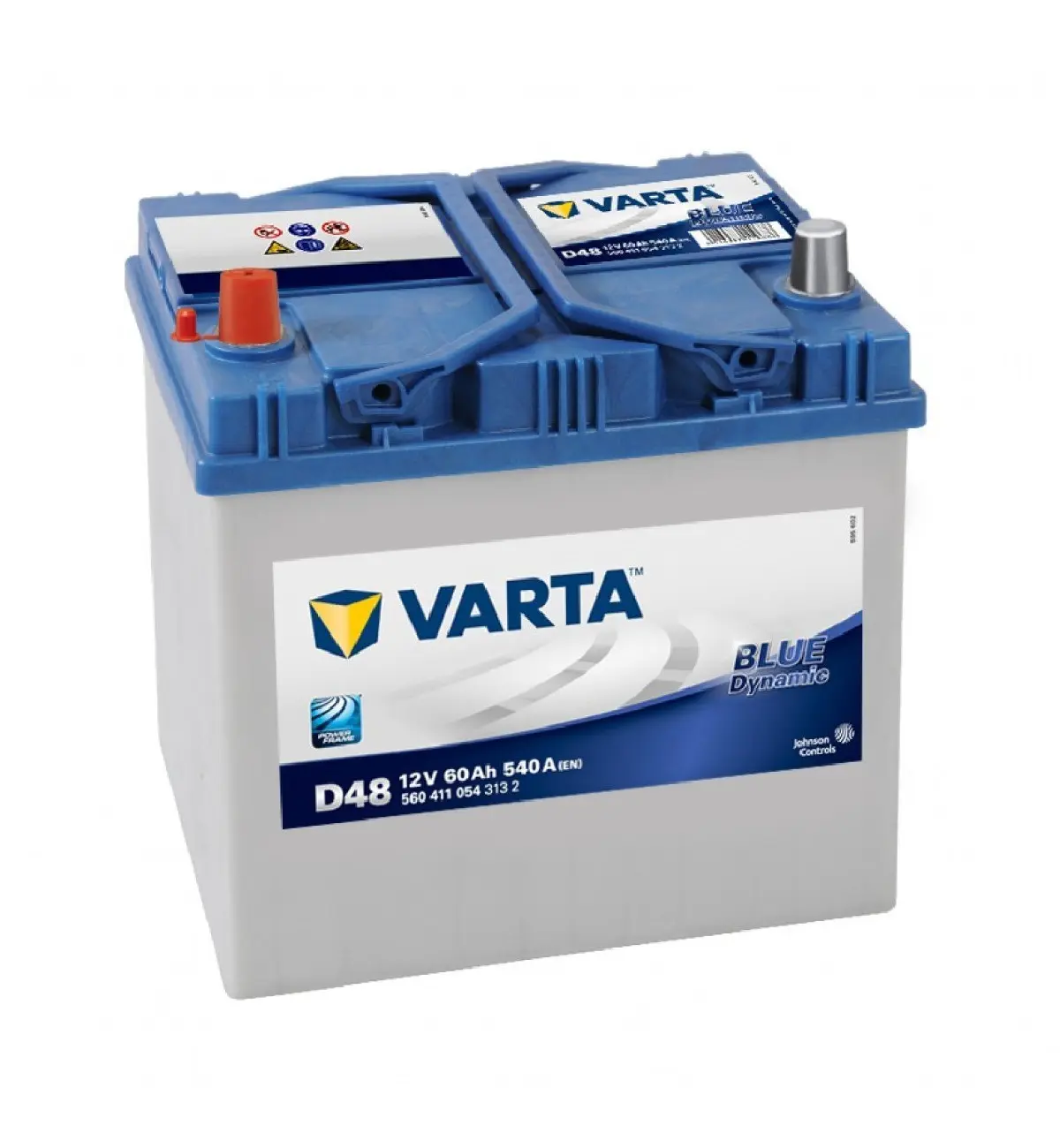 Акумулятор Varta Blue Dynamic 60 Ah (1) 540A (D48) Asia 560411054