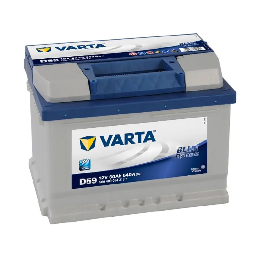 Акумулятор Varta Blue Dynamic 60 Ah (0) 540A (D59) низький корпус 560409054