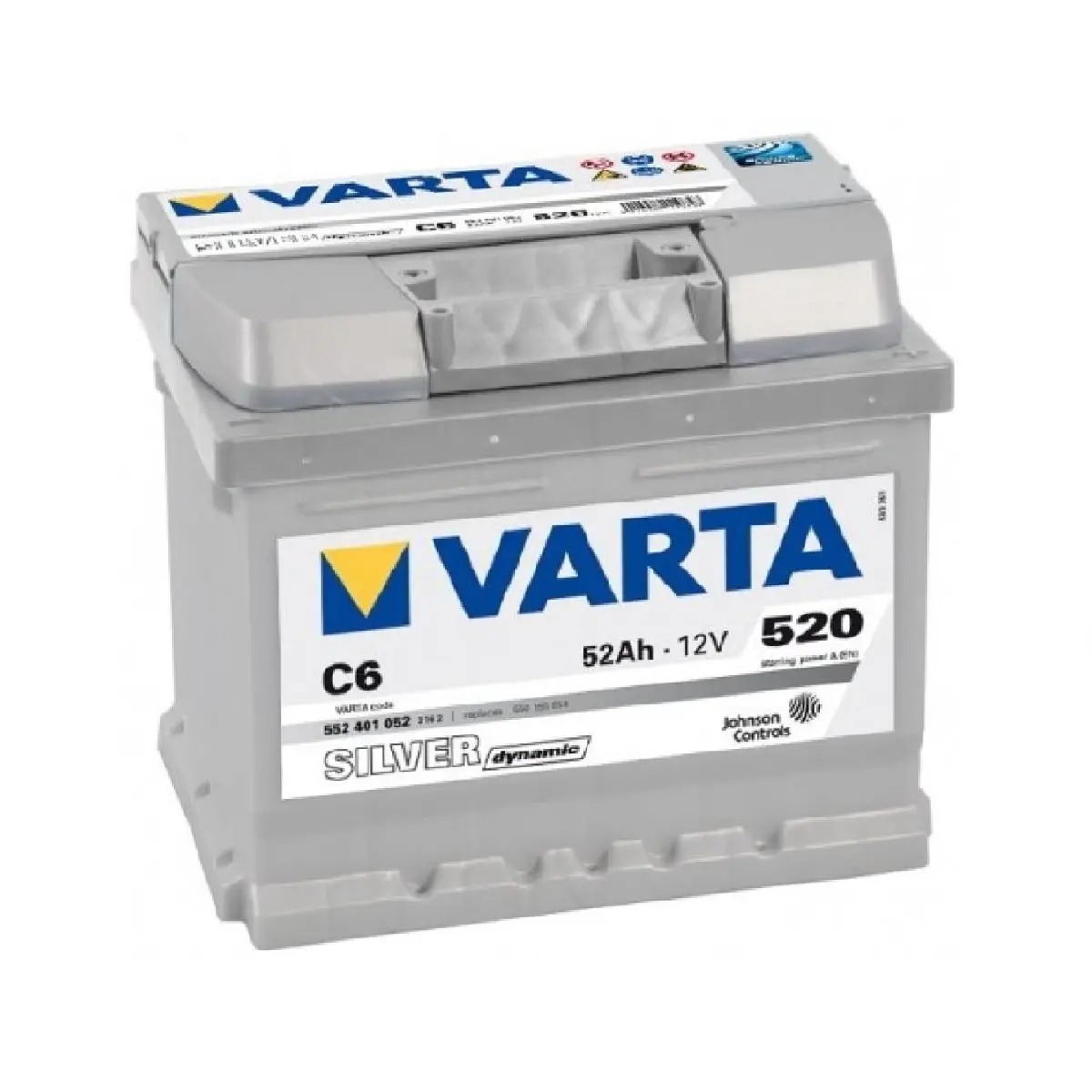 Акумулятор Varta Silver Dynamic 52Ah (0) 520A (C6) 552401052