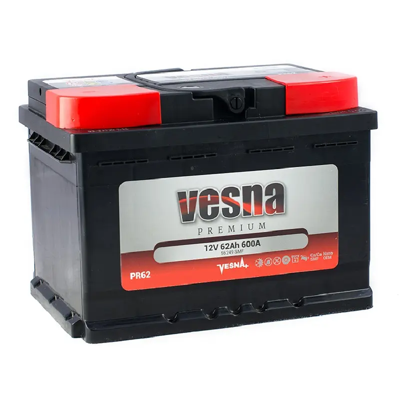 Акумулятор Vesna Premium 62 Ah (0) 600A PR62
