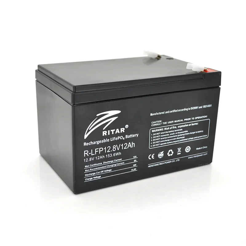 Літієвий акумулятор Ritar R-LFP 12.8V 12Ah / 12.8 В / 12 А⋅год / LiFePO4