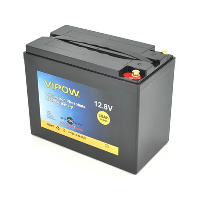 Літієвий акумулятор Vipow LiFePO4128-30/25 / 12.8 В / 30 А⋅год / LiFePO4