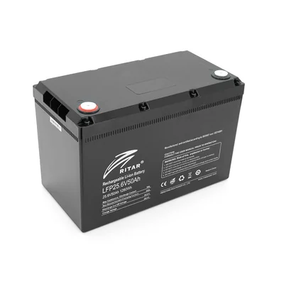 Літієвий акумулятор Ritar R-LFP 25.6V 50Ah Bluet / 25.6 В / 50 А⋅год / LiFePO4