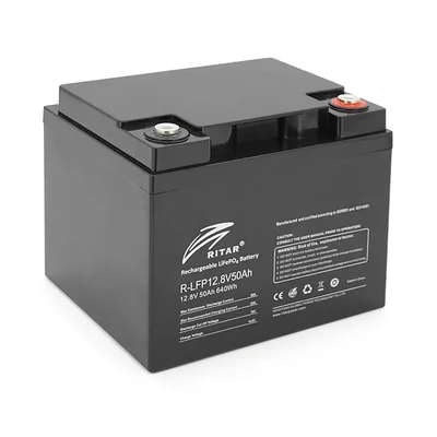 Літієвий акумулятор Ritar R-LFP 12.8V 50Ah / 12.8 В / 50 А⋅год / LiFePO4
