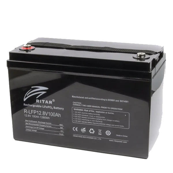 Літієвий акумулятор Ritar R-LFP12.8V100AH / 12.8 В / 100 А⋅год / LiFePO4