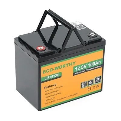 Літієвий акумулятор Eco-Worthy 12100bt / 12.8 В / 100 А⋅год / LiFePO4