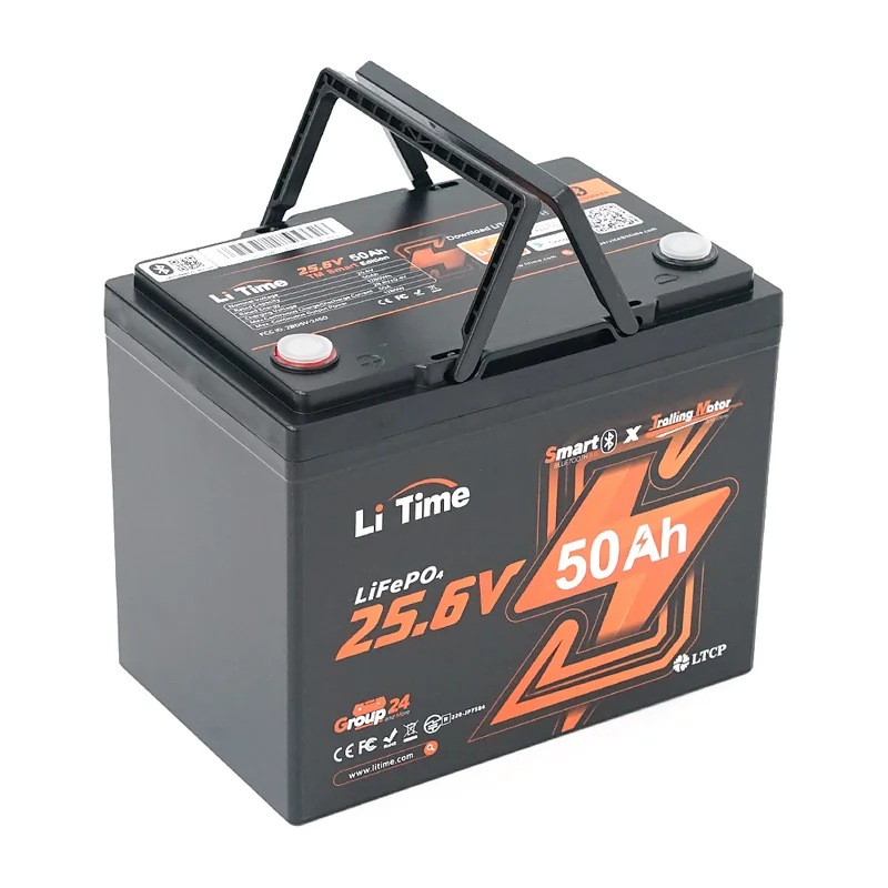 Літієвий акумулятор Li-TIME L24V50-50-TM-BT-8-A70 / 25.6 В / 50 А⋅год / LiFePO4