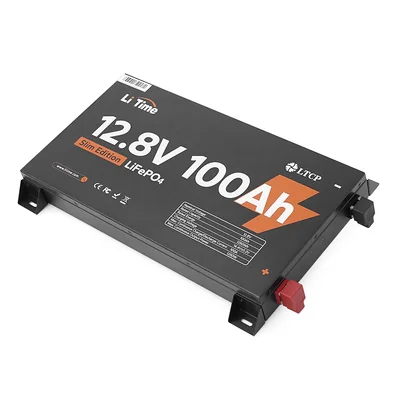 Літієвий акумулятор Li-TIME L12V100-100-SLIM-LTCP-4 / 12.8 В / 100 А⋅год / LiFePO4