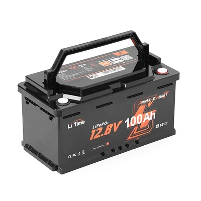 Літієвий акумулятор Li-TIME L12V100-100-H190-BT4AC150 / 12.8 В / 100 А⋅год / LiFePO4