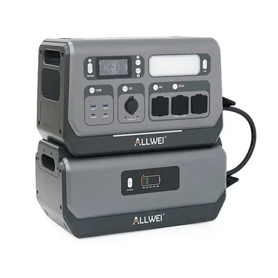 Зарядна станція ALLWEI SGR-PPS2400-2PRO+BAT / 2400 Вт / 4096 Вт⋅год / LiFePO4